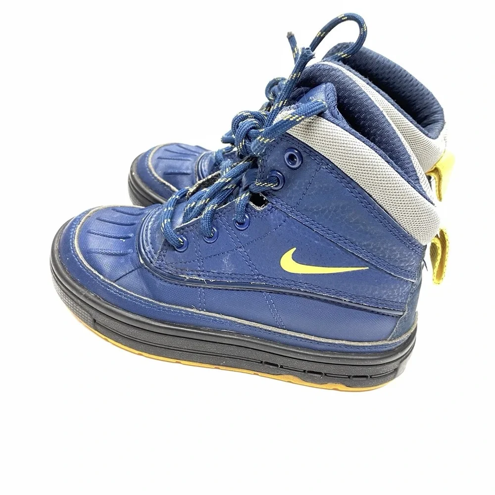 Nike Woodside ACG Duck Boot Gray Blue Outdoors Youth Size 11C 524873-402